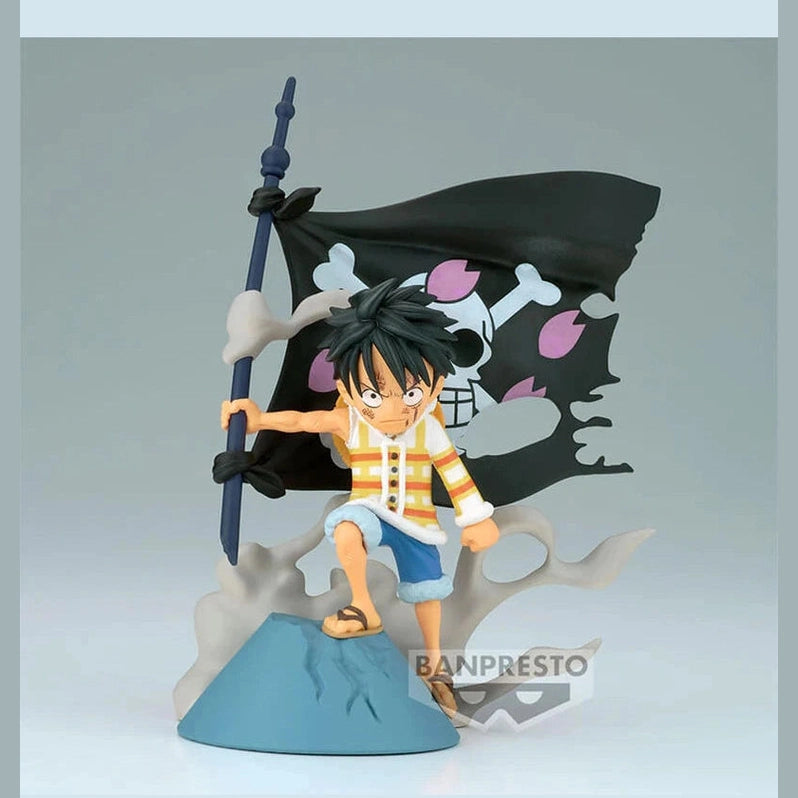 ONE PIECE FIGURA MONKEY D. LUFFY PEQUEÑO LOG STORIES BANPRESTO PRECINTADA PREVENTA 3-4 sem.