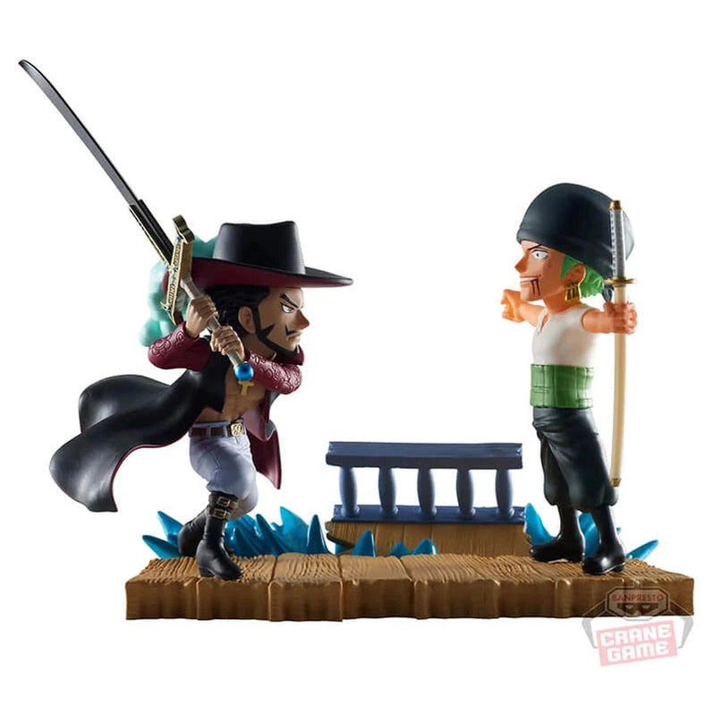 ONE PIECE FIGURA RORONOA ZORO VS DRACULE MIHAWK LOG STORIES BANPRESTO PRECINTADA PREVENTA 3-4 sem.