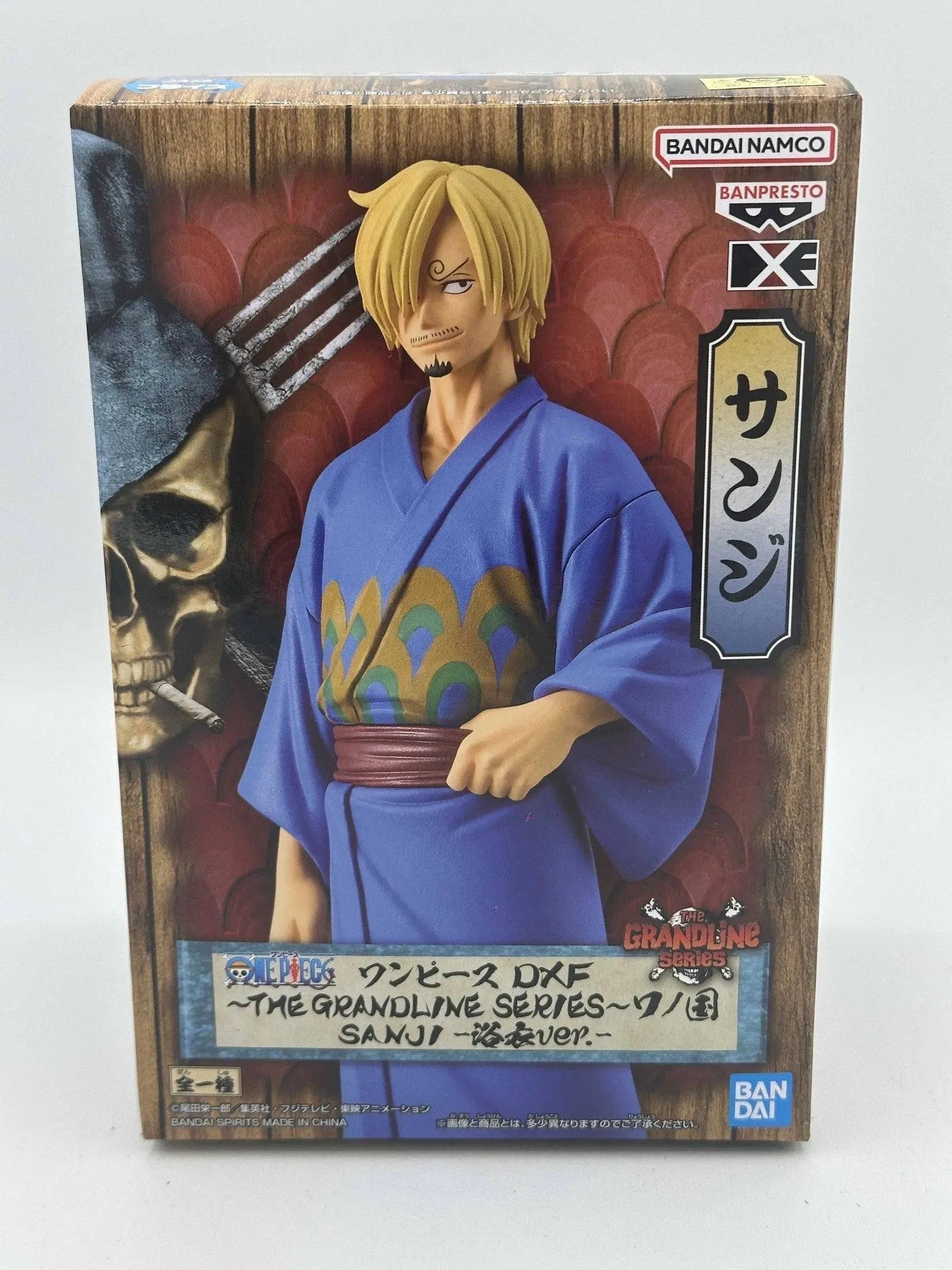 ONE PIECE FIGURA SANJI THE GRANDLINE SERIES DXF WANOKUNI YUKATA VER. BANPRESTO COMO NUEVA PREVENTA 3-4 sem.