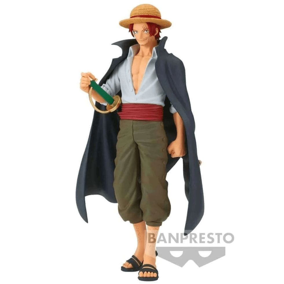 ONE PIECE FIGURA SHANKS THE GRANDLINE SERIES DXF BANPRESTO COMO NUEVA