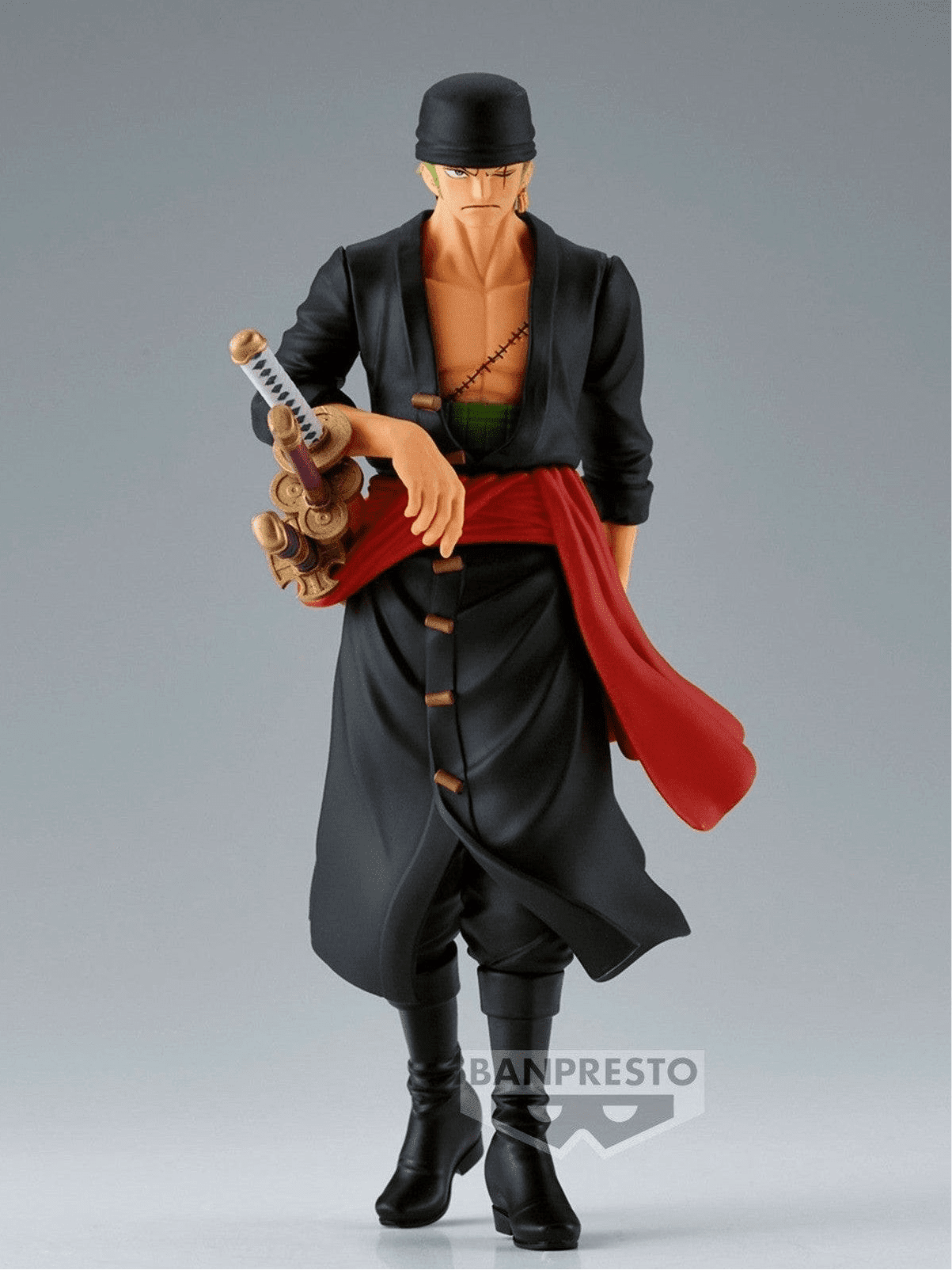 ONE PIECE FIGURA THE SHUKKO SPECIAL RORONOA ZORO COMO NUEVA PREVENTA 3-4 SEM.