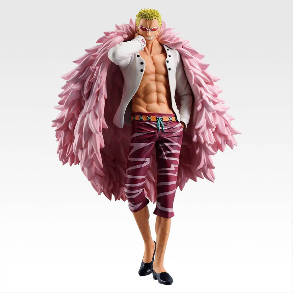 ONE PIECE FIGURA THE UNBREAKABLE LAW DON QUIJOTE DOFLAMINGO PREMIO D PRECINTADA STOCK JAPÓN 5-6 sem.