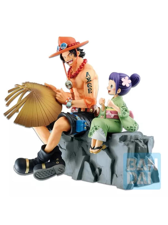 ONE PIECE FIGURA WANO COUNTRY EDITION ~ACT 2~ PREMIO A EMORIAL VIGNETTE ACE & OTAMA ICHIBAN KUJI PRECINTADA STOCK JAPÓN 5-6 sem.