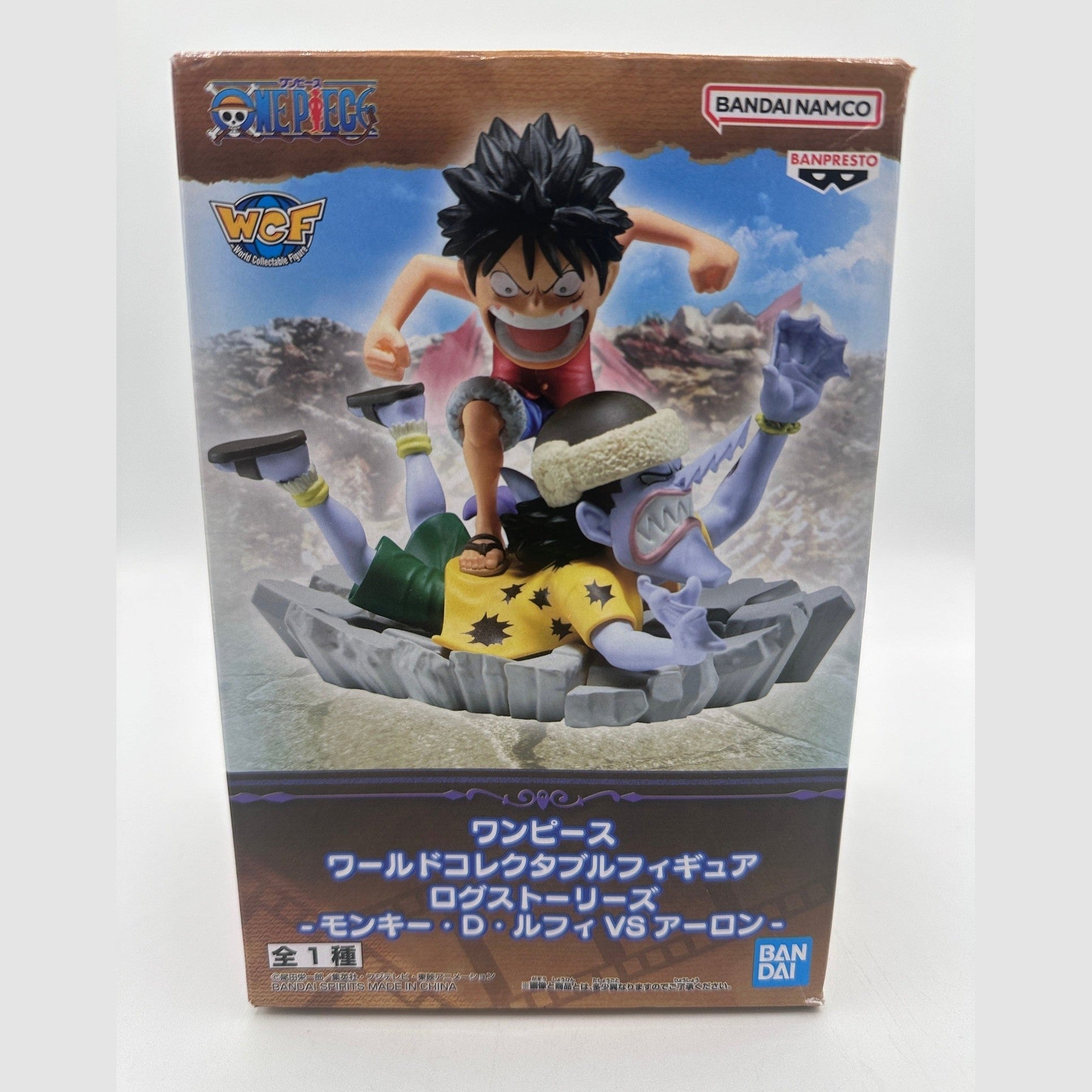 ONE PIECE FIGURA WORLD COLLECTABLE FIGURE LOG STORIES LUFFY VS ARLONG COMO NUEVA