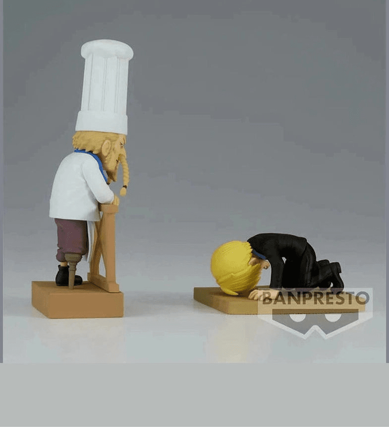 ONE PIECE FIGURA WORLD COLLECTABLE FIGURE LOG STORIES SANJI AND ZEFF PRECINTADA STOCK JAPÓN 5-6 sem.