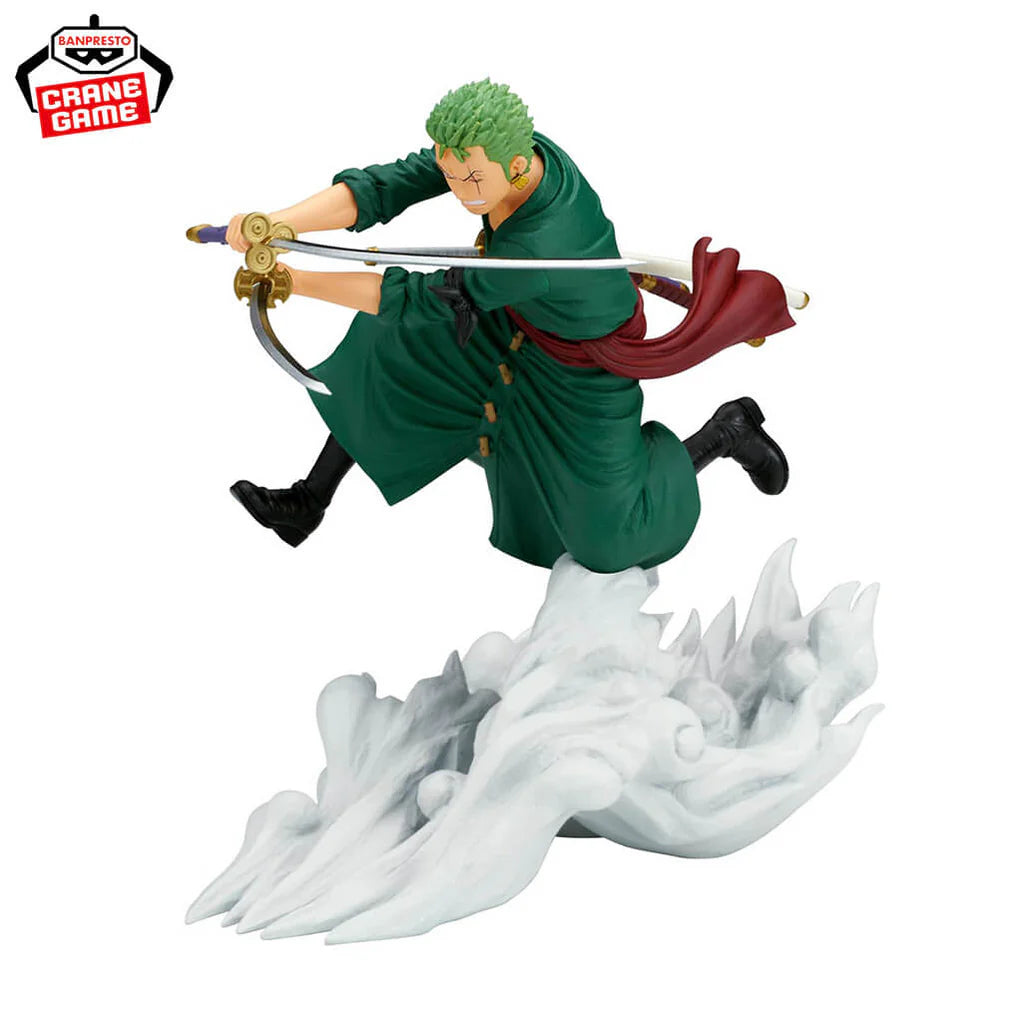 ONE PIECE FIGURA ZORO RORONOA SENKOUZEKKEI COMO NUEVA