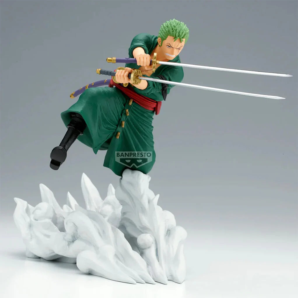 ONE PIECE FIGURA ZORO RORONOA SENKOUZEKKEI COMO NUEVA