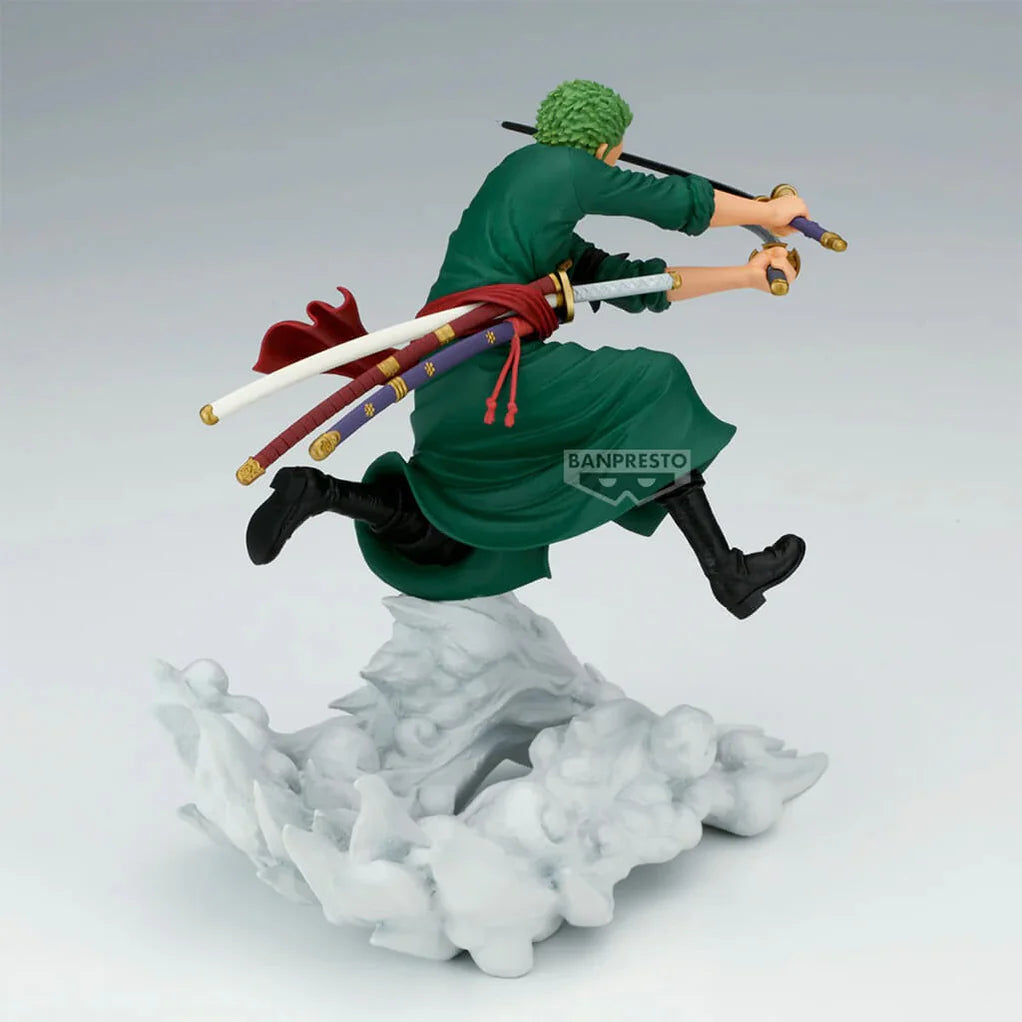 ONE PIECE FIGURA ZORO RORONOA SENKOUZEKKEI COMO NUEVA