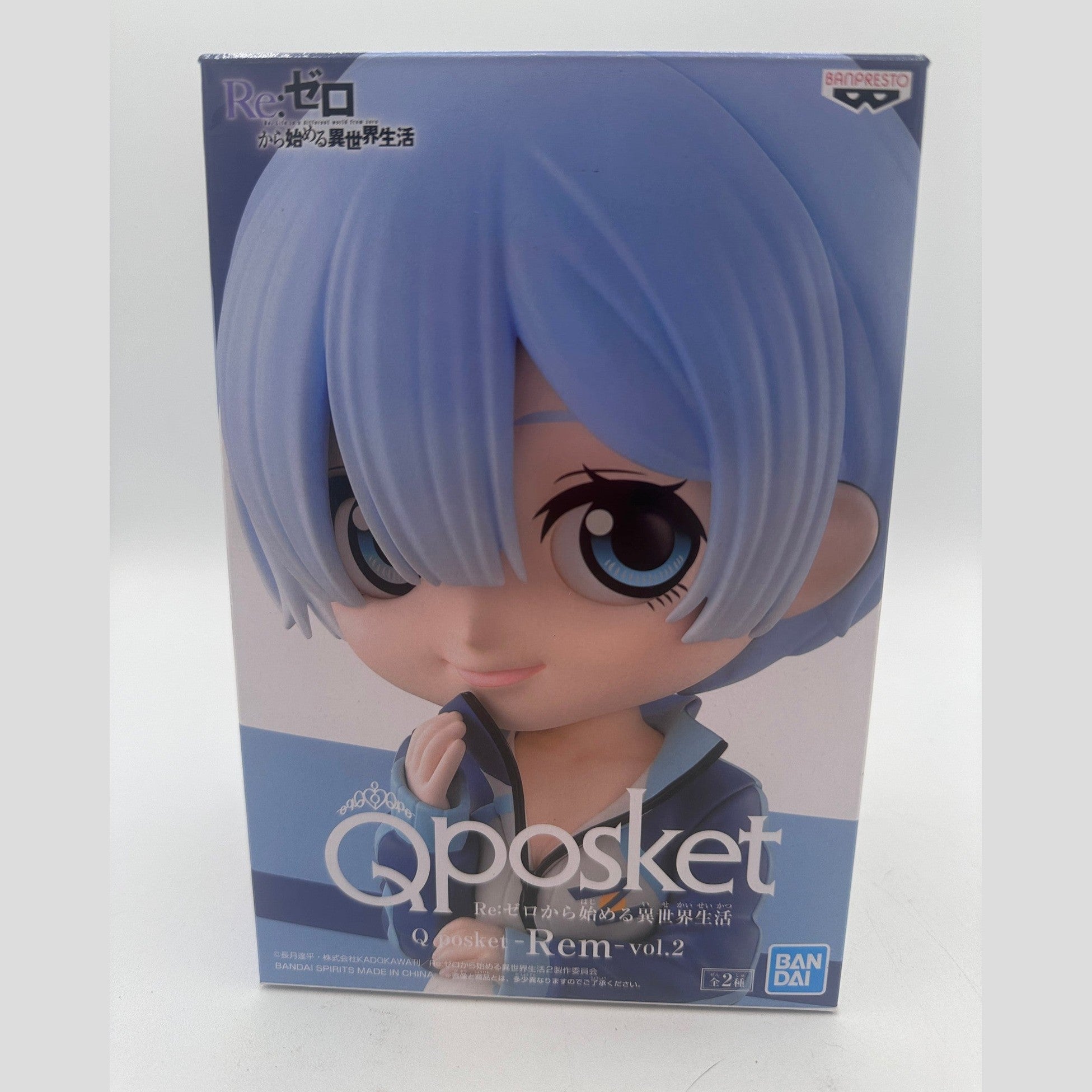 RE:ZERO FIGURA REM QPOSKET VOL. 2 VER. B COMO NUEVA