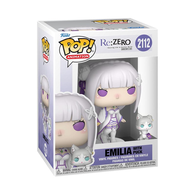 RE:ZERO POP! &BUDDY ANIMATION VINYL FIGURE EMILIA & PUCK
