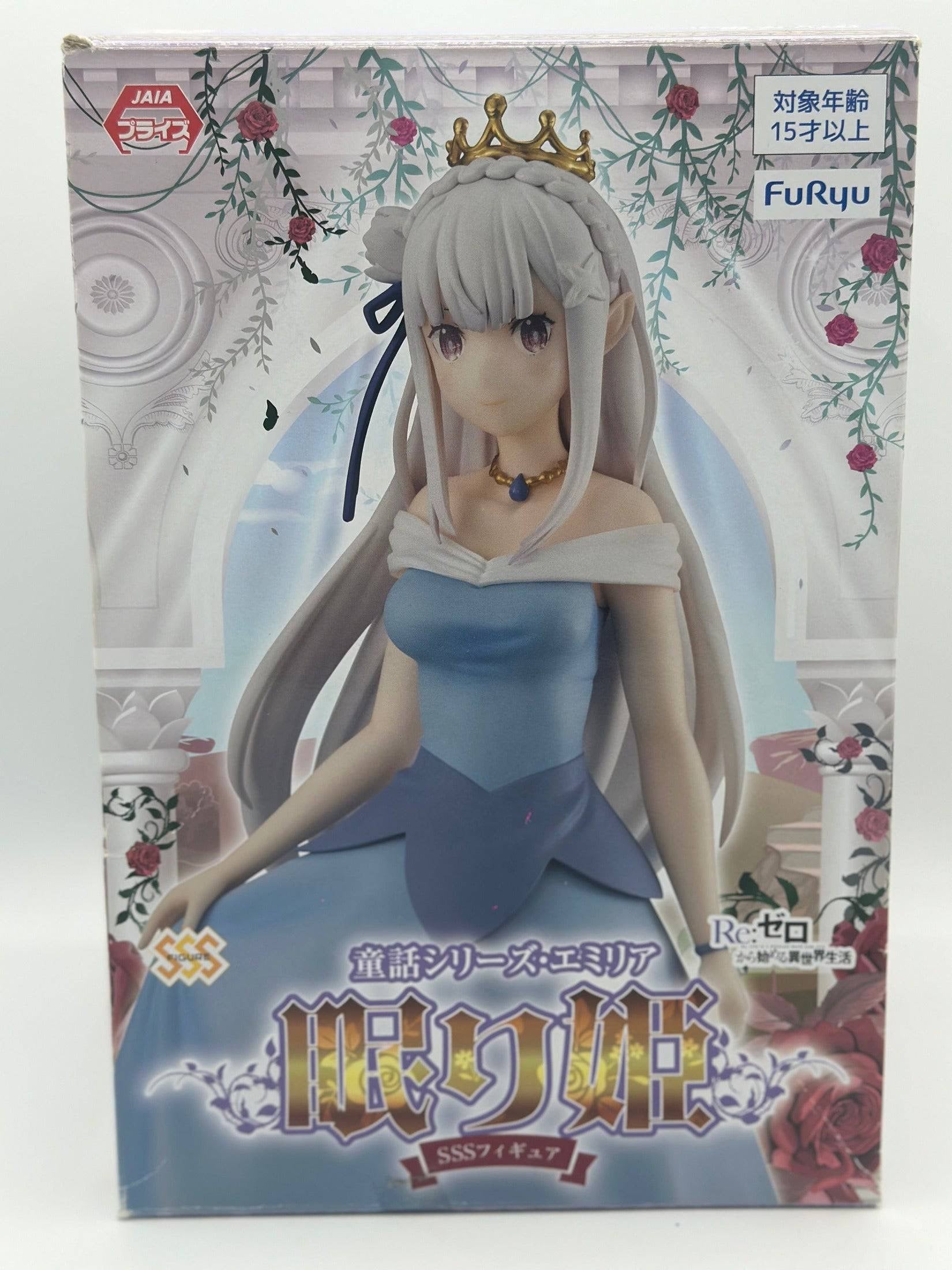 RE:ZERO STARTING LIFE IN ANOTHER WORLD FIGURA FAIRY TALE EMILIA NEMURIHIME MUY BUEN ESTADO Furyu Otaku Village
