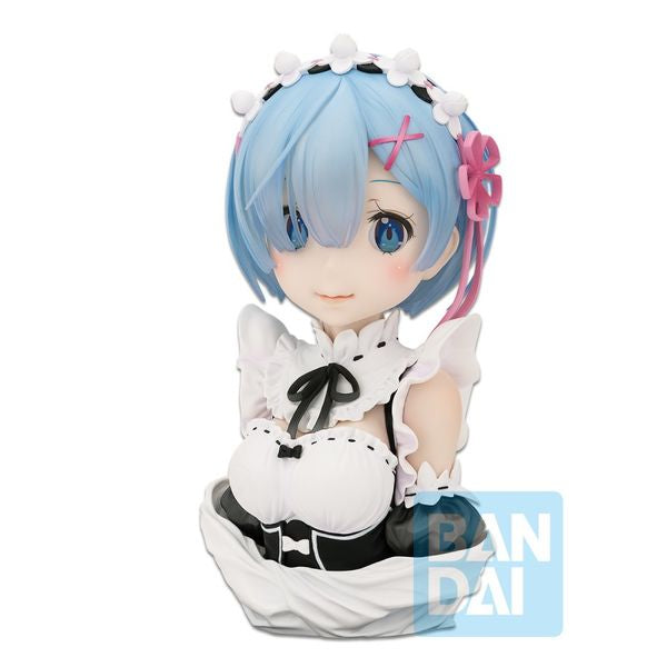 RE:ZERO STORY IS TO BE CONTINUED ICHIBAN KUJI REM PRIZE A ARTSCALE BUST 1/3 FIGURE PRECINTADA PREVENTA 3-4 SEM.