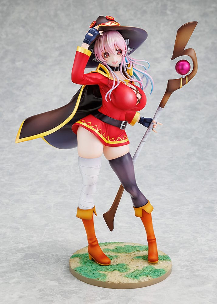SUPER SONICO X KONOSUBA ESTATUA PVC 1/7 SUPER SONICO MEGUMIN COLLABORATION VER.