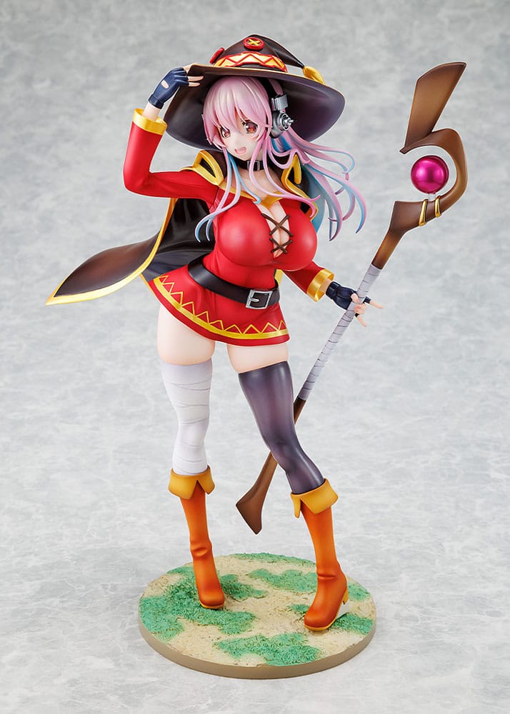 SUPER SONICO X KONOSUBA ESTATUA PVC 1/7 SUPER SONICO MEGUMIN COLLABORATION VER.