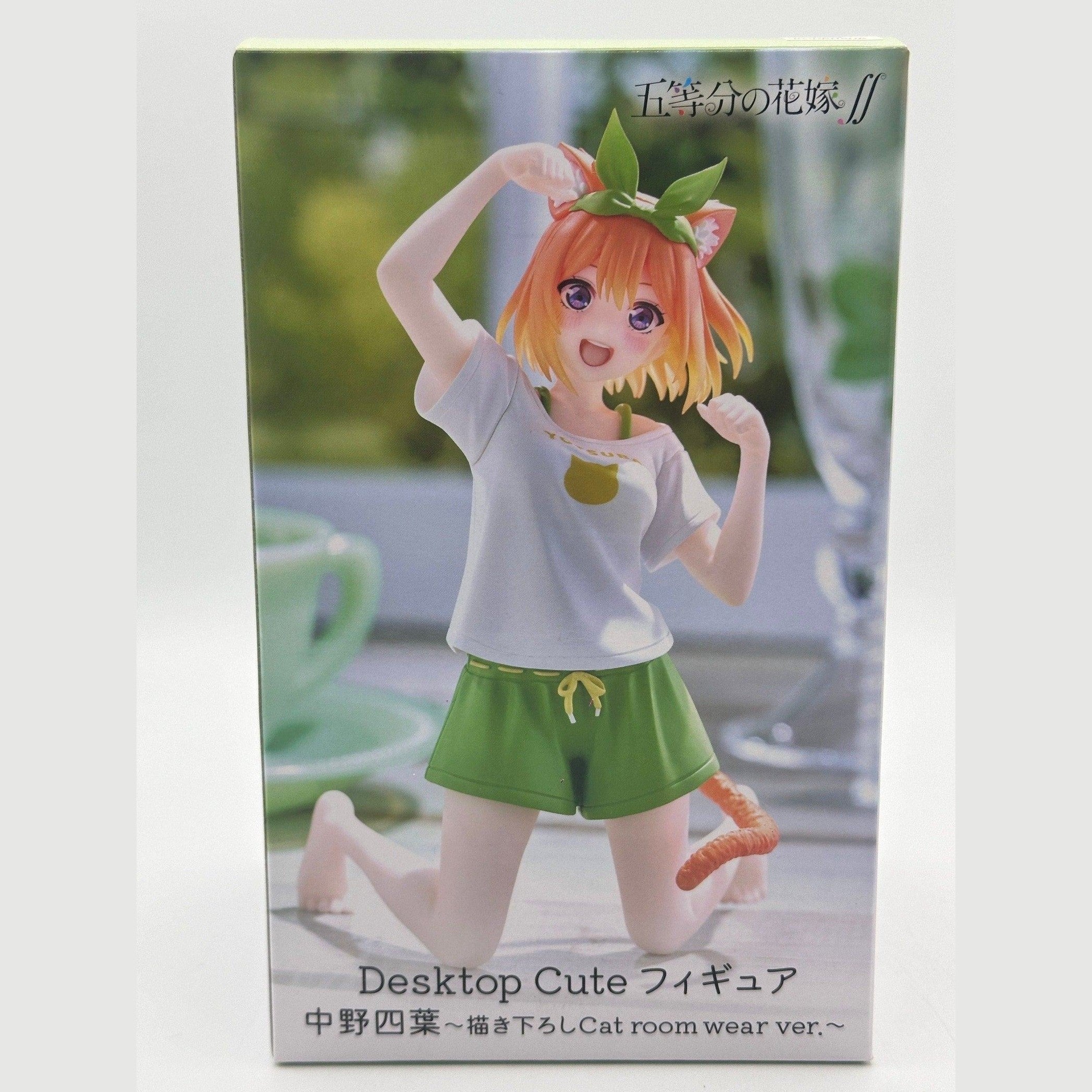 THE QUINTESSENTIAL QUINTUPLETS 2 FIGURA DESKTOP CUTE YOTSUBA NAKANO NEWLEY WRITTEN CAT ROOMWEAR VER. PRECINTADA PREVENTA 3-4 sem.